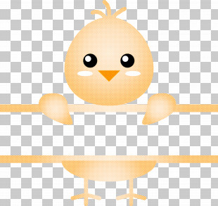 Chick Frame Easter Day PNG