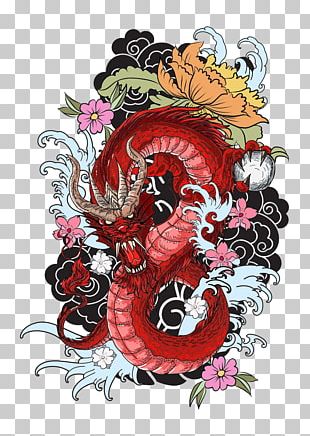 Tattoo Dragon Drawing PNG, Clipart, Art, Artwork, Black And White ...