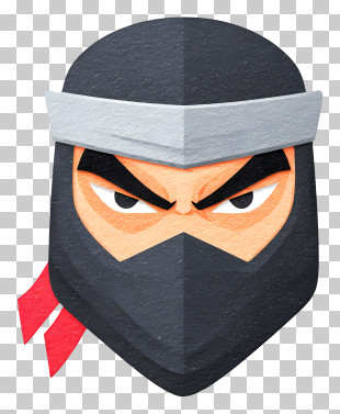Ryu Hayabusa - Ninja Face With Mask PNG
