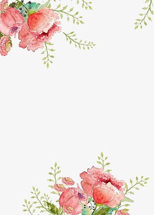Watercolor Flowers Background PNG Images, Watercolor Flowers Background ...