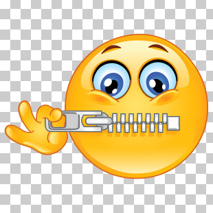 Emoji - Zipper Mouth Emoji Face Illustration PNG