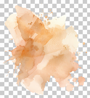 Beige Watercolor Stain - Brown Beige Watercolor Splash In Abstract Style PNG
