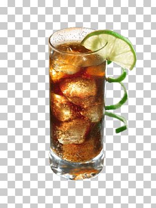 Rum and Coke Cocktail, Lime and Lemon with Mint and Ice Stock Vector -  Illustration of beverage, coke: 156467313