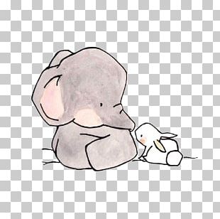 Rabbit Elephant Drawing Illustration PNG, Clipart, Animal, Animals ...