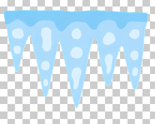Icicle - Blue Icicle Winter Illustration PNG