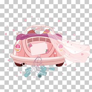 Car Wedding Invitation PNG