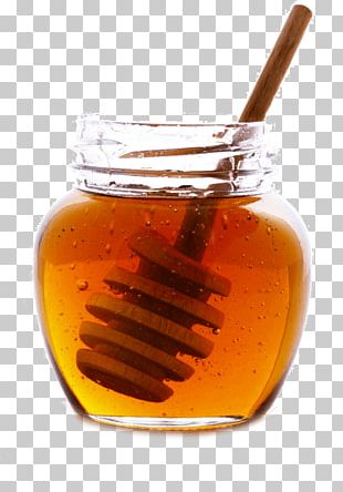 Honeycomb Bee Jar Bottle PNG