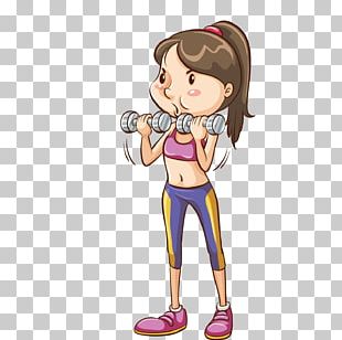 Woman Dumbbell PNG, Clipart, Cartoon, Cartoon Characters, Cartoon ...