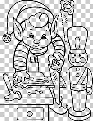 The Elf On The Shelf Santa Claus Christmas Elf Coloring Book Png 