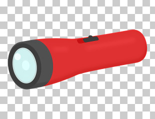 Icon - Red Flashlight Illustration For Outdoor Use PNG