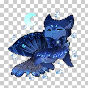 Cobalt Blue Cartoon Figurine PNG