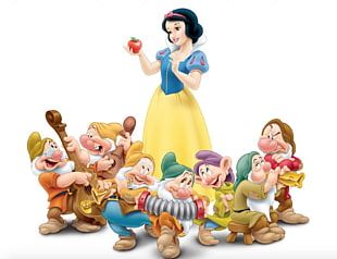 Snow White Queen Bashful Magic Mirror Seven Dwarfs Png, Clipart 