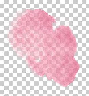 Watercolor Painting Pink PNG