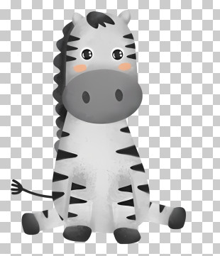 Cute Zebra - Cute Zebra Sitting PNG