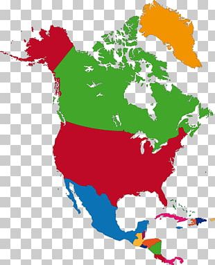 United States World Map PNG