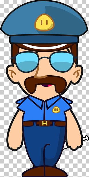 Cartoon Police Officer Drawing Police Station PNG