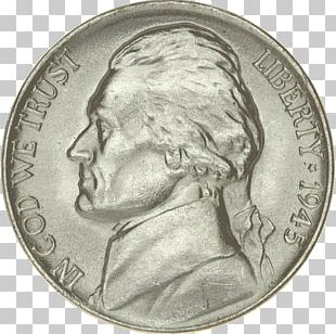 Coin United States Jefferson Nickel Silver PNG