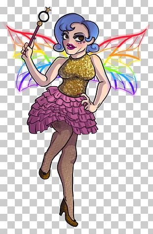 Fairy Illustration Costume Design Pollinator PNG, Clipart, Art, Colored