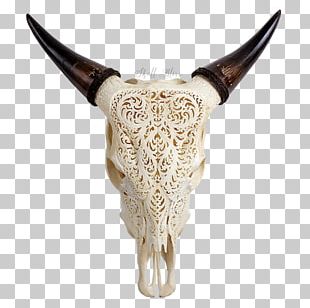 cows skull red white and blue