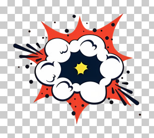 Cartoon Explosion - Comic Explosion Graphic PNG
