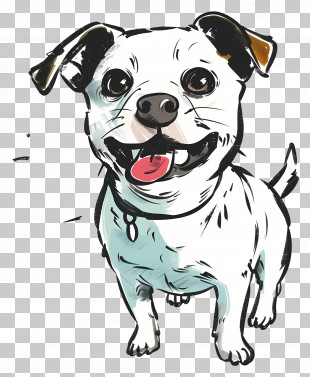 Sketch Dog - Sketch Of A Happy Dog PNG