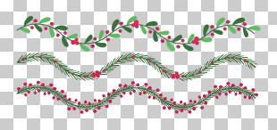 Garland - Festive Holiday Garland Patterns PNG