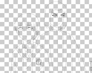 Human Hair Color Line Art Forehead Sketch PNG