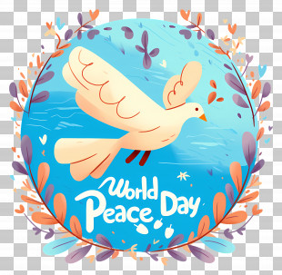 World Day Of Peace - World Peace Day Dove Logo PNG