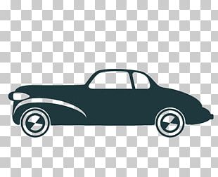 Classic Retro Car Wire Frame PNG
