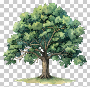 Oak Tree - Lush Green Tree With Full Canopy PNG