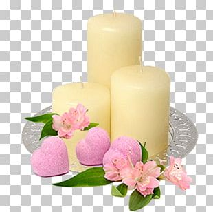 Unity Candle Painting Heart Floral Design PNG