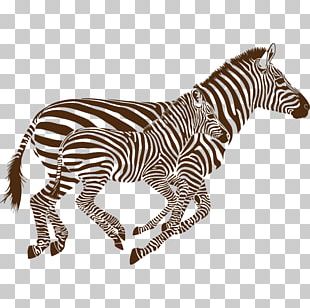Quagga Phonograph Record Zebra Sticker PNG