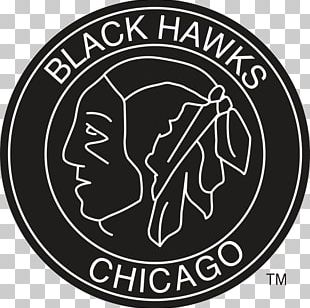 Chicago Blackhawks Black And White Logo Ice Hockey PNG, Clipart, Area ...