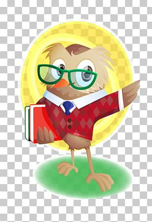 owl wearing glasses clipart