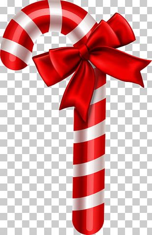 Candy Cane Christmas Ornament PNG