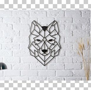 Gray Wolf Wall Decal Art PNG