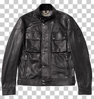 Leather Jacket Belstaff Flight Jacket PNG