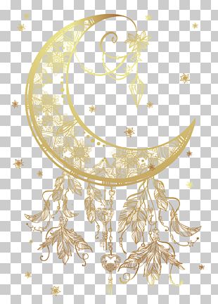 Moon Clipart Floral - Crescent Moon Vector Png - Free Transparent