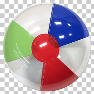 Beach Ball Green White PNG