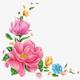 Pink Flowers Pattern PNG, Clipart, Artificial Flower, Background Vector ...