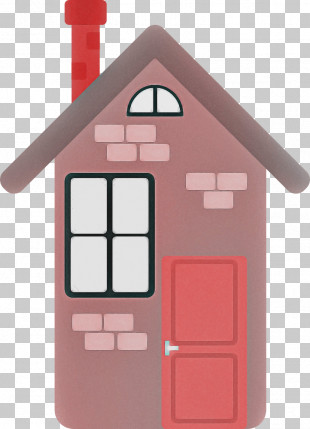 pink house clipart