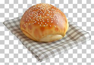 Panera Bread - Sesame Bread Roll PNG