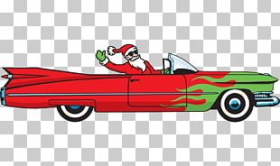 Car Santa Claus Illustration PNG