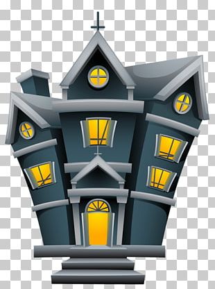 Haunted House Halloween PNG