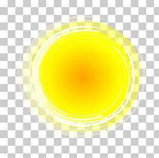 Yellow Circle Font PNG