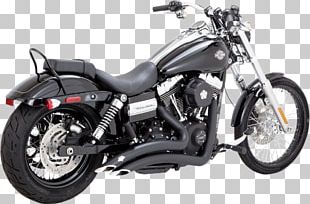 Exhaust System Harley-Davidson Super Glide Softail Motorcycle PNG