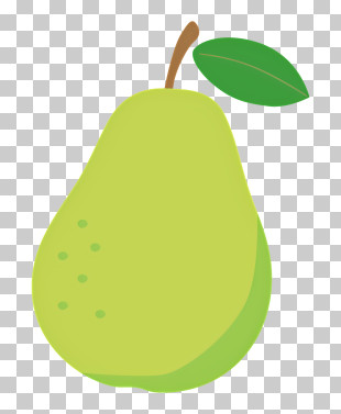 Food - Green Pear Icon Illustration PNG