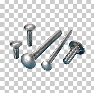 Carriage Bolt Nut Screw Fastener PNG