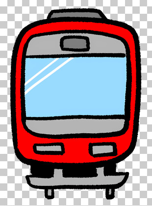 Transport Train Drawing Red And Silver Train Streamlined Train Pointed Nose Train PNG