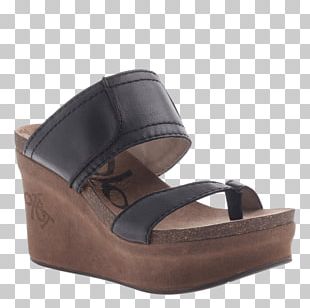 Wedge Sandal Shoe Fashion Slide PNG